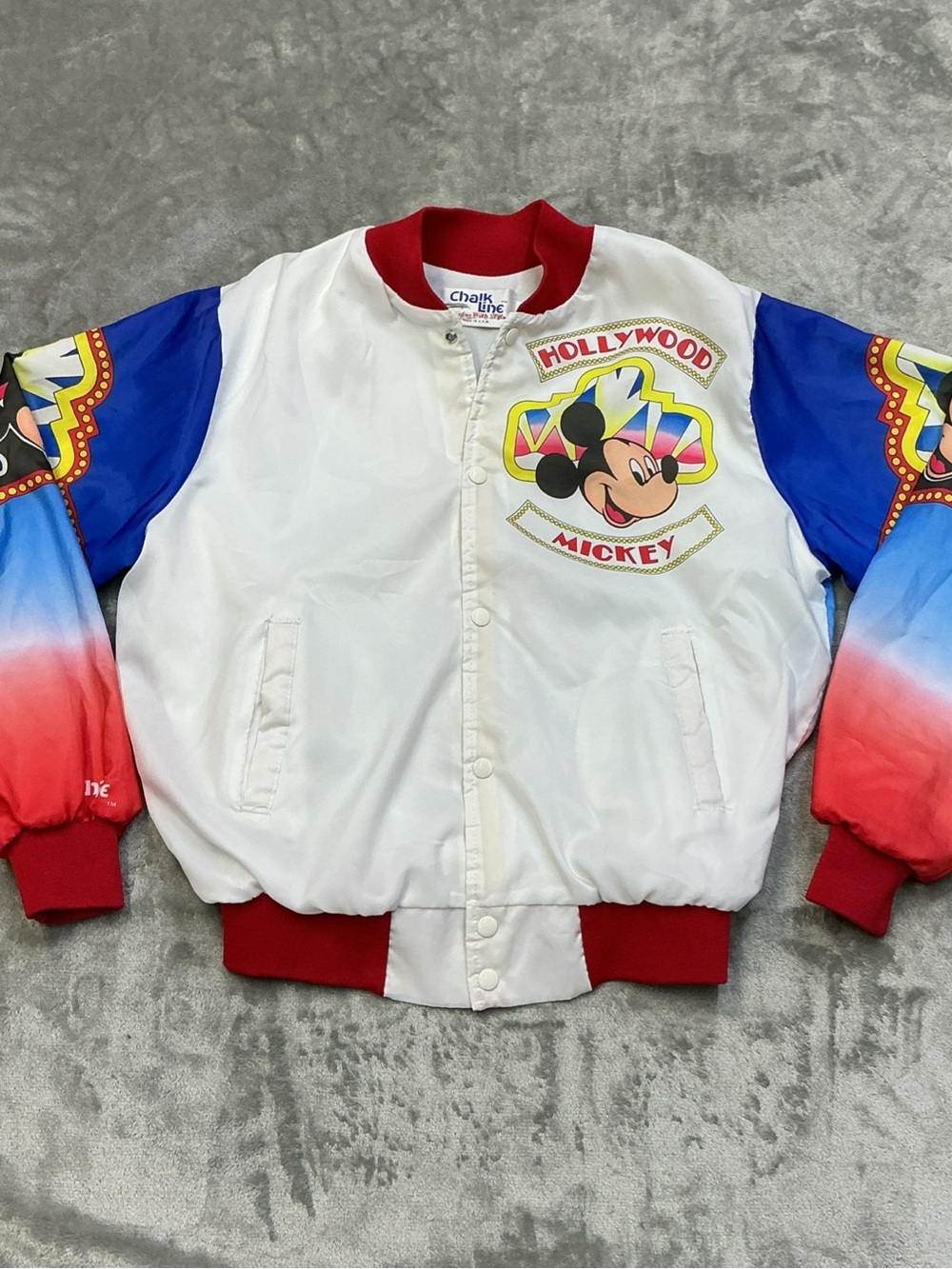 Vintage Mickey Mouse Hollywood Mickey Disney ChalkLine Fanimation Jacket medium